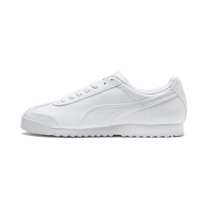 PUMA Herren Roma Basic Sneaker 47 EU Weiss Hellgrau, 47 EU Weiss Hellgrau