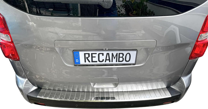 RECAMBO Ladekantenschutz Edelstahl Hochglanz poliert, Chrom Look - kompatibel für Toyota ProAce - BJ