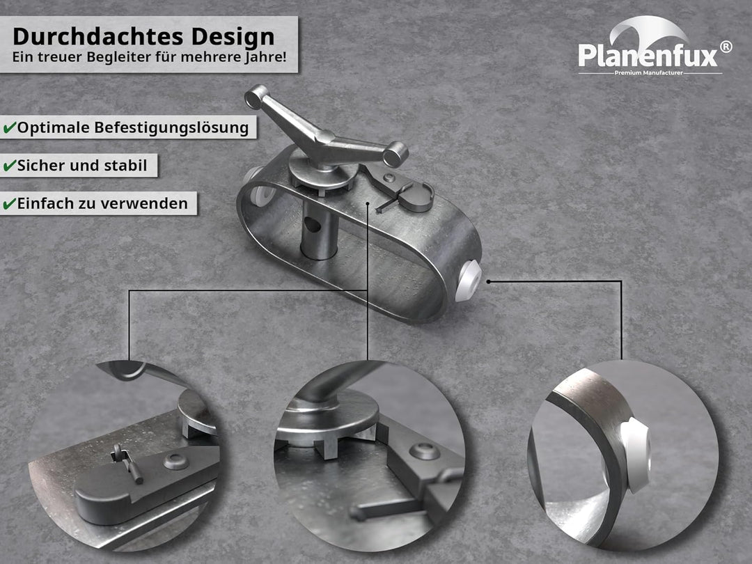 Drahtseil Spanner mit Stahlseil ummantelt 2mm (31m) | Strong-Hold Drahtseilspanner für Pool Abdeckpl