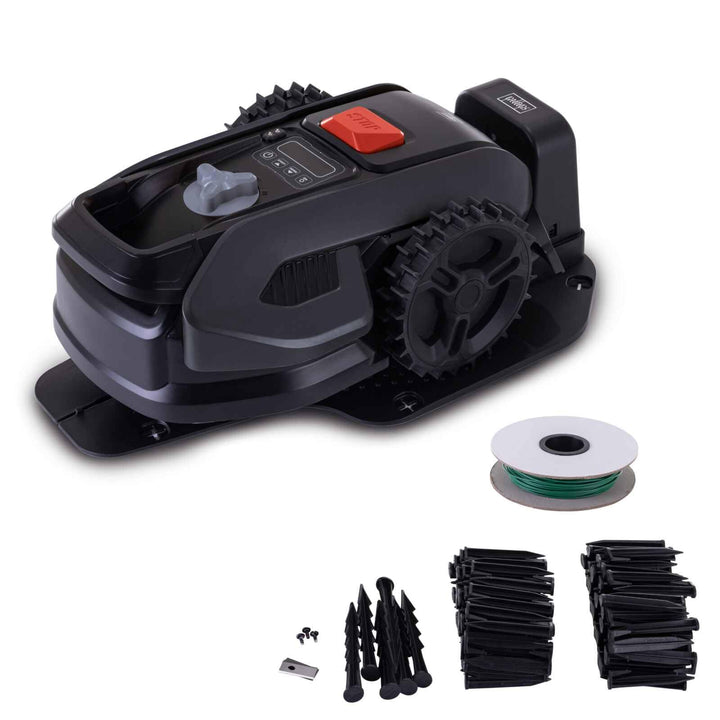 Scheppach Black Edition Rasenmähroboter RRMA500APP brushless | Rasenfläche 500 m² | Schnittbreite 16