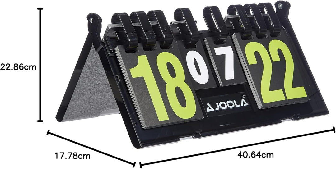 JOOLA Anzeigetafel Result Zählgerät Schwarz 36x21, Schwarz 36x21