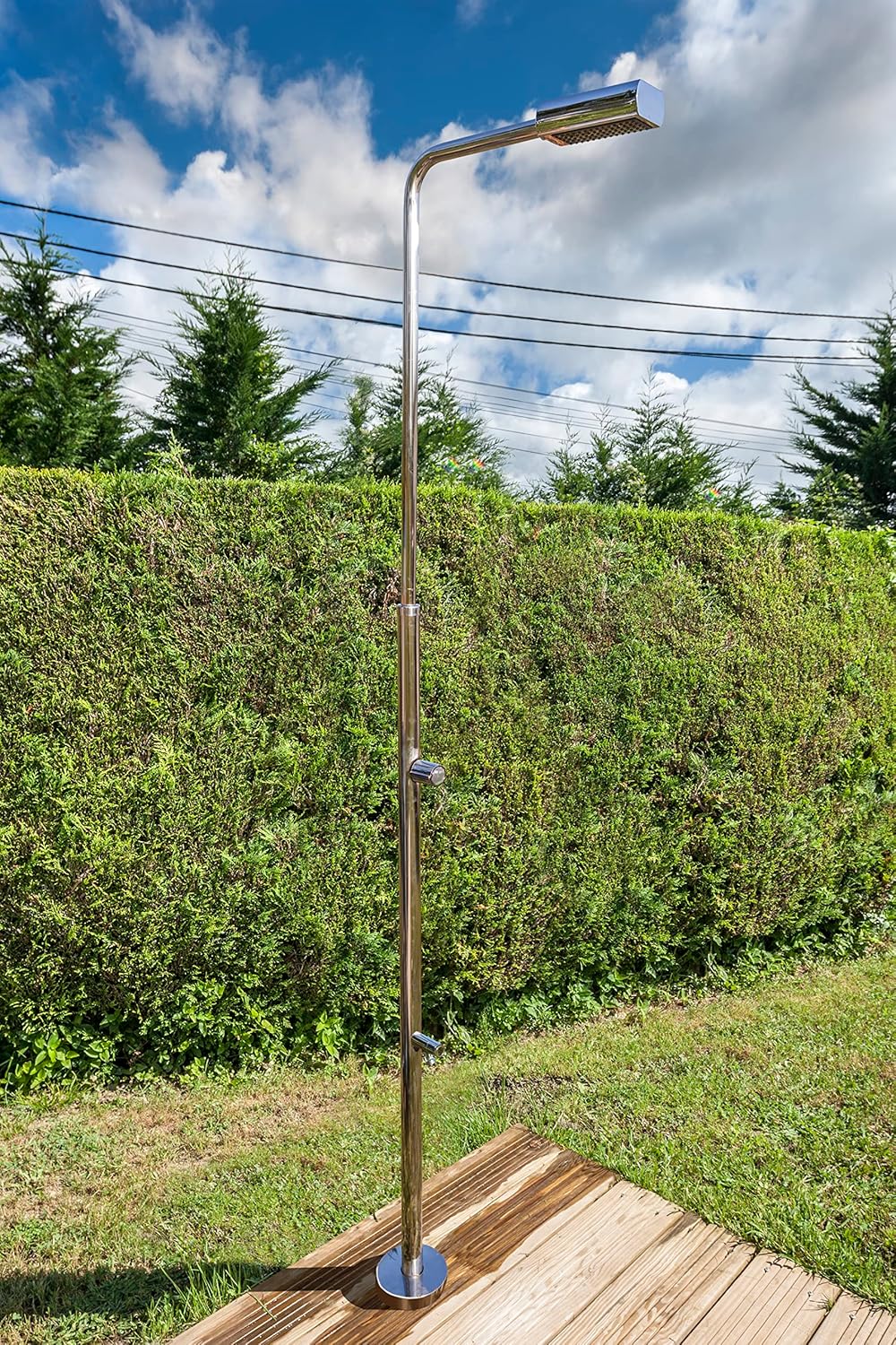 Gre DAI43F - Dusche für den Aussenbereich. Gartendusche aus Edelstahl.