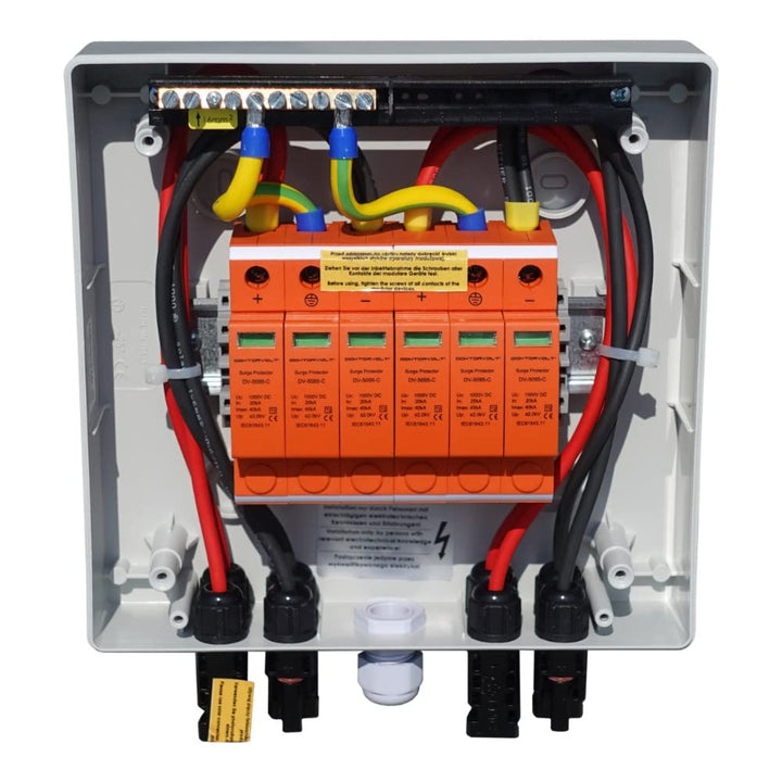 Solar Anschlusskasten Photovoltaik 1000V DC 2-strings Überspannungsschutz Typ 258 Doktorvolt 9474, a