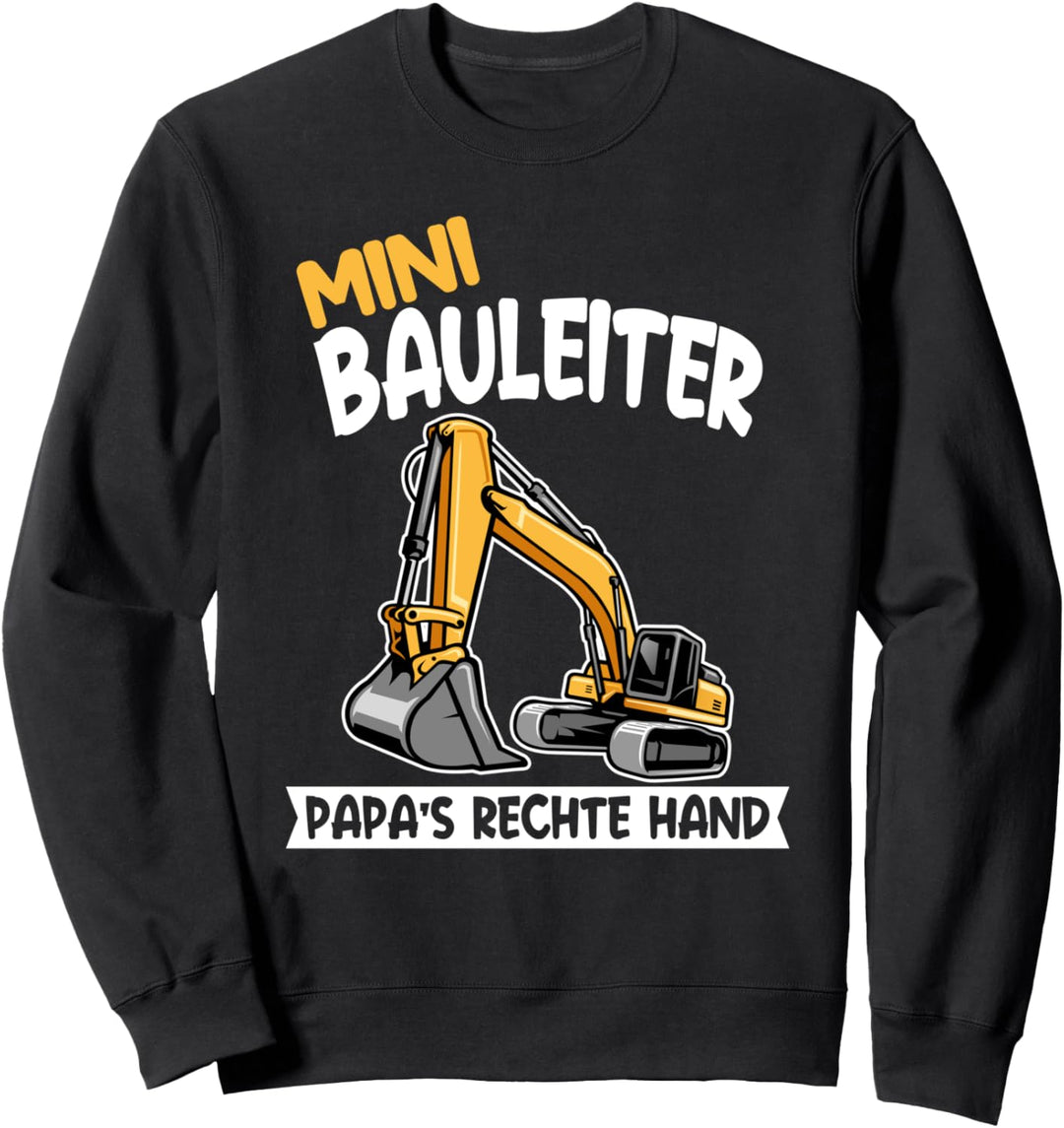 Mini Bauleiter Papa's rechte Hand Maurer Dachdecker Sweatshirt
