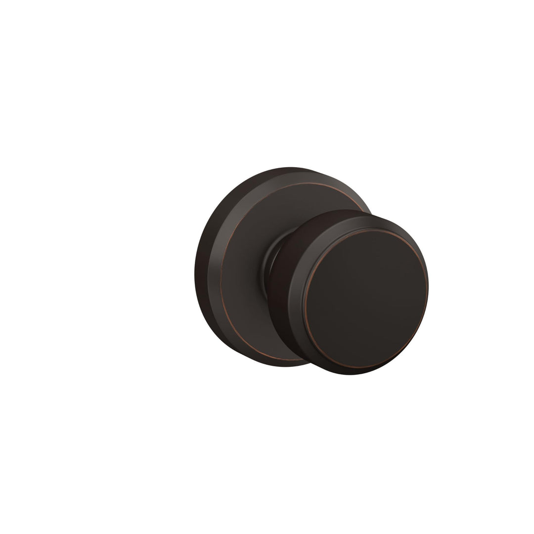 SCHLAGE Bowery Knauf mit Greyson Besatz Drehsicherung Antikbronze (F170 BWE 716 GSN) Bronzefarben Sc