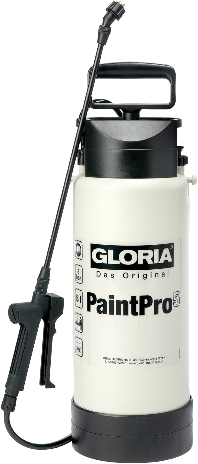 GLORIA Spezial-Drucksprüher PaintPro 5 | 5 L Profi-Farbsprüher/Ölsprüher | auch für Lasuren, Lacke |