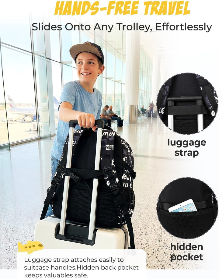 Amythe Schulrucksack Teenager Rucksack für Jungen - Wasserdichter Casual Daypack, Schulranzen Ideal