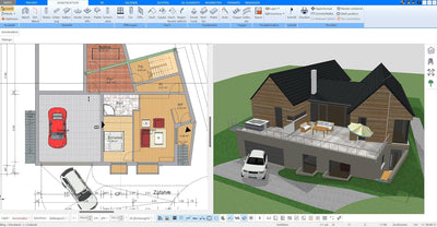 Plan7Architekt Pro 3 - Professionelle 3D CAD Architektur & Hausplaner Software, Grundriss Programm,