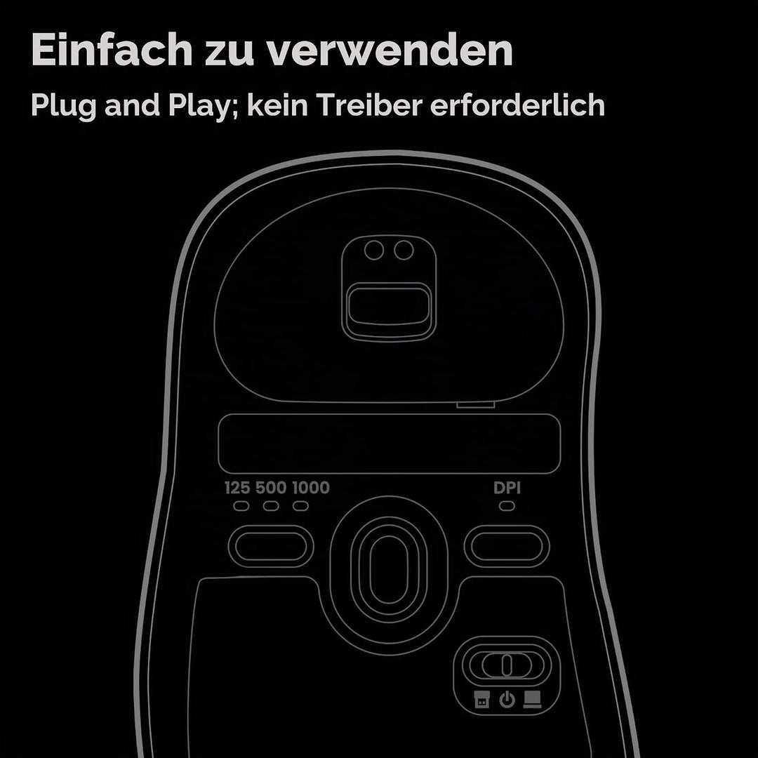 BenQ Zowie EC3-DW Kabellose 4K-Maus für E-Sport, Sportwissenschaft, optimierter 4K-Empfänger, 59 g,
