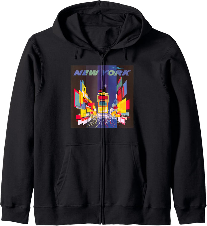 New York City Times Square Kunstdesign Kapuzenjacke