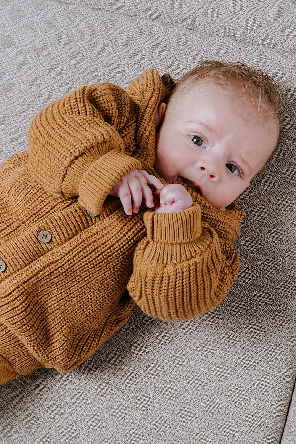 Baby's Only - Soul Kapuzenjacke Baby - Teddyfutter - Strickjacke für Jungen and Mädchen - 100% Bio-B