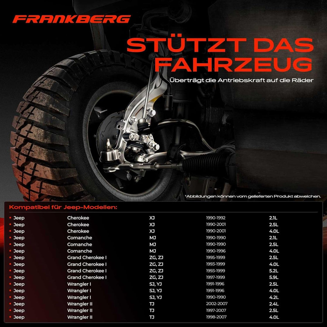 Achsschenkel Radaufhängun Vorne Rechts für Wrangler I YJ SJ II TJ Cherokee XJ Comanche MJ Grand Cher