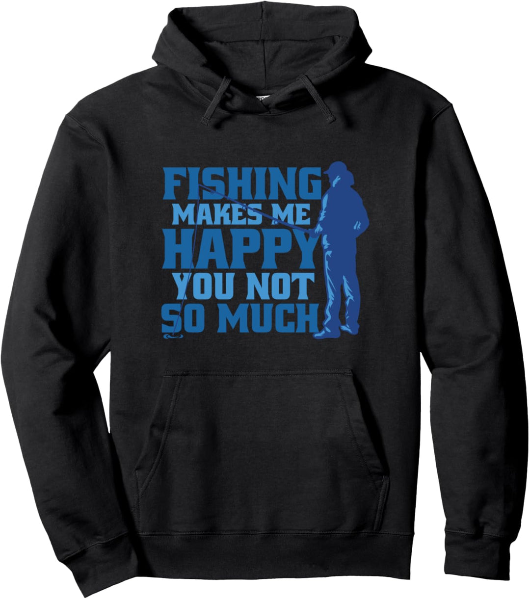 Angel Zubehör Angler Oberteil lustige Fischer Sprüche Barsch Pullover Hoodie