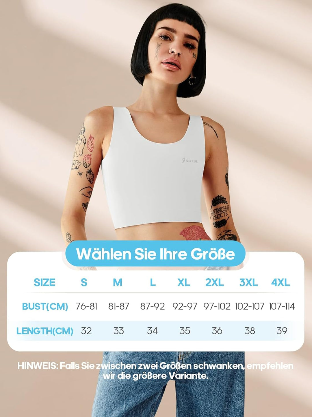 Brust Binder für Transgender FTM Trans Binder Atmungsaktive Nahtlos Schwimm Binder Bra Weiss XL, Wei