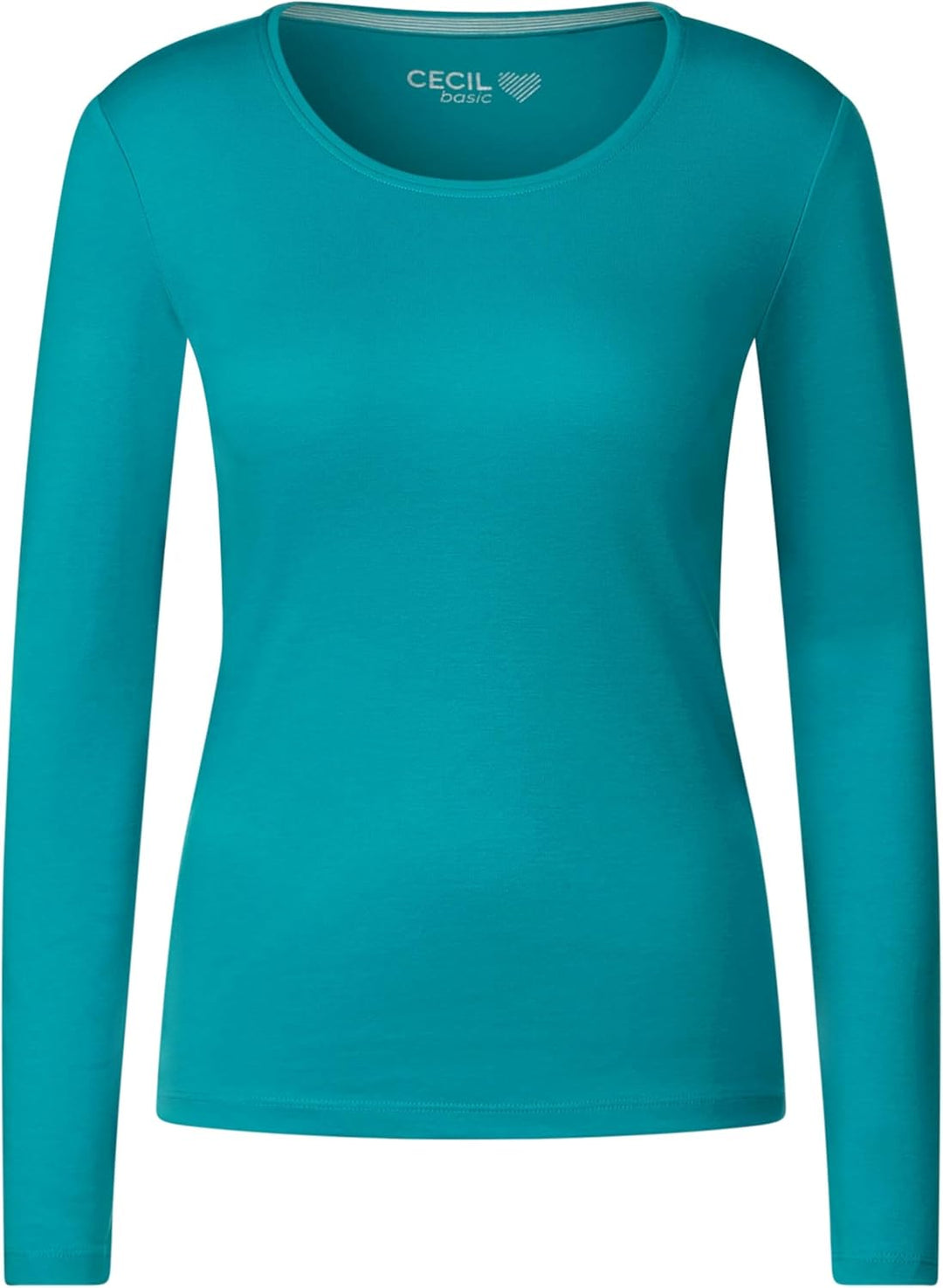 Cecil Damen Style Pia Langarmshirt S Frosted Aqua Blue, S Frosted Aqua Blue