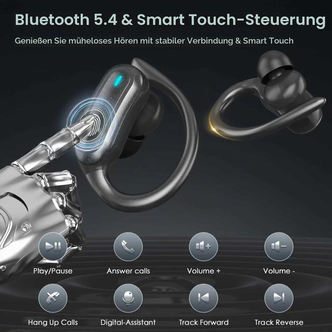 TRAUSI Kabellose Bluetooth-Kopfhörer, Bluetooth 5.3 Stereo, Over-Ear-Kopfhörer, Mikrofon mit Geräusc