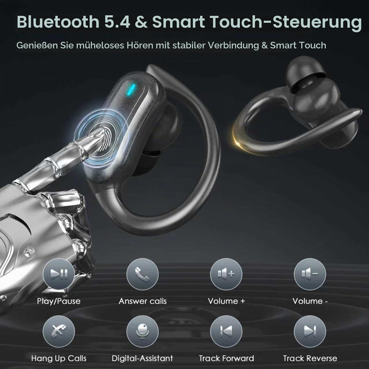 TRAUSI Kabellose Bluetooth-Kopfhörer, Bluetooth 5.3 Stereo, Over-Ear-Kopfhörer, Mikrofon mit Geräusc