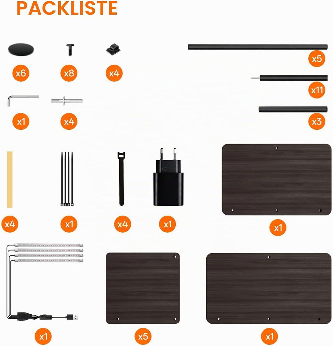 Bstrip Pflanzenregal mit Wachstumslicht, 135cm Blumenregal Indoor