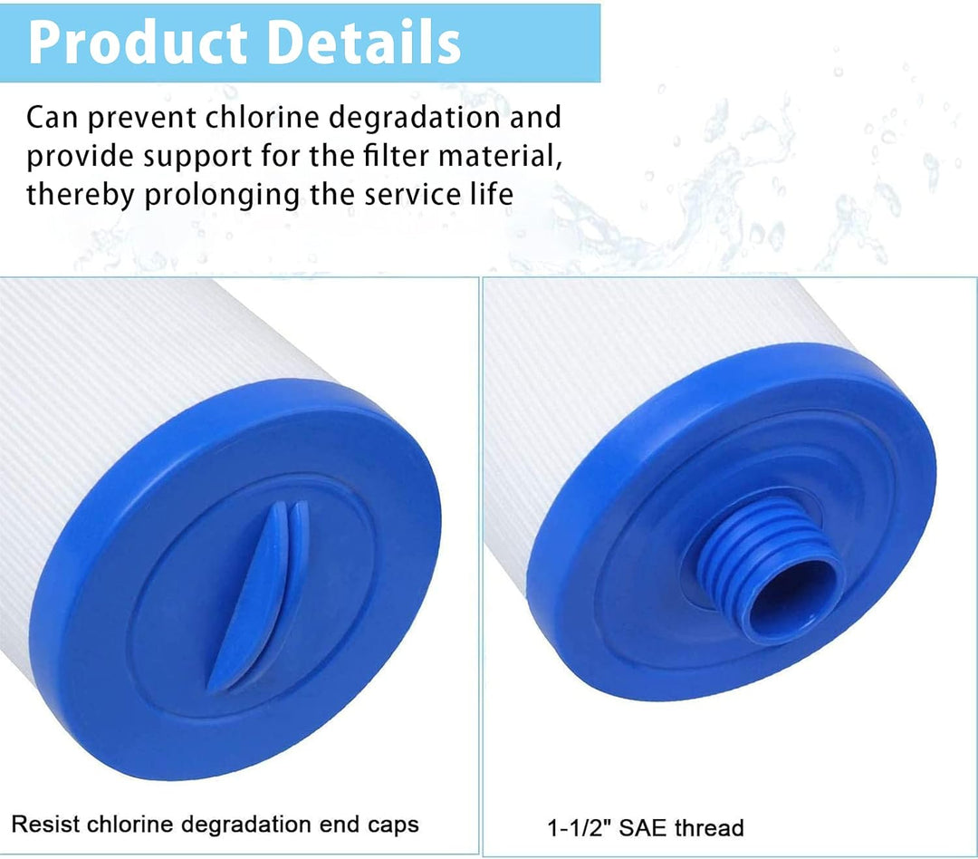 2 Stück Spa Filterkartusche,für Pleatco Pww50 Whirlpool-Filter，spa Filter Für Unicel 6ch-940 /Ersatz