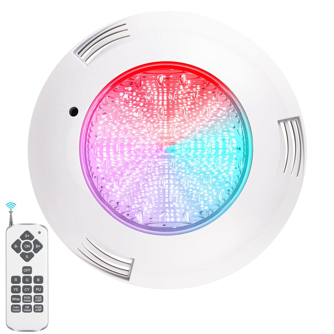 ledmo RGB LED Poolbeleuchtung Unterwasser,PAR56 Einbaugehäuse 38W Poolscheinwerfer (Ersetzt 300W Hal