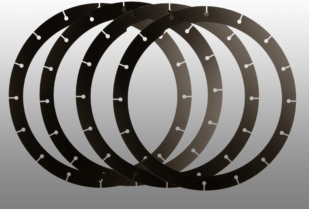 Weisswandringe (4 Stück) 14 Zoll 40mm Breite + TÜV-Süd-Bescheinigung.