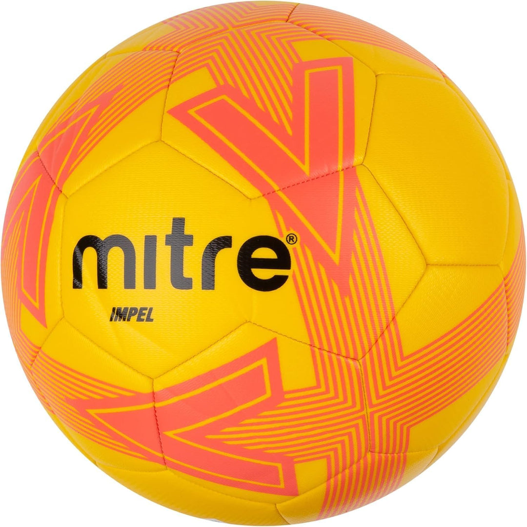 Mitre Impel Fussball Gelb/Orangerot/Schwarz 4 Impel ohne Ballpumpe, Gelb/Orangerot/Schwarz 4 Impel o