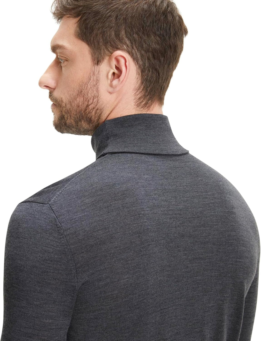 FALKE Herren Basic Roll Neck Rollkragen Pullover elegant klassisch für Business und Freizeit mit Rol