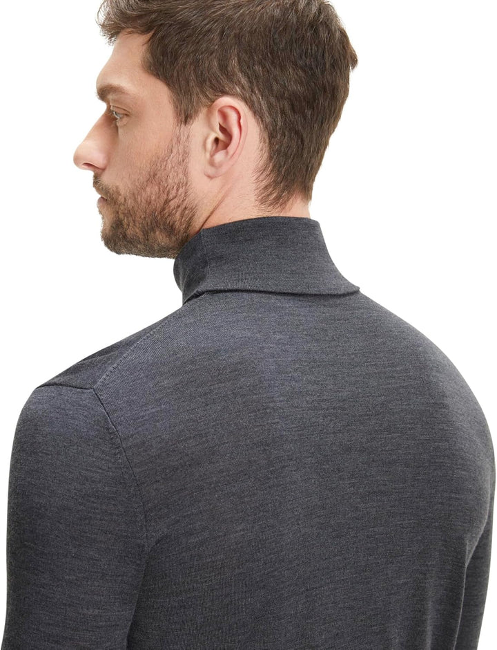 FALKE Herren Basic Roll Neck Rollkragen Pullover elegant klassisch für Business und Freizeit mit Rol
