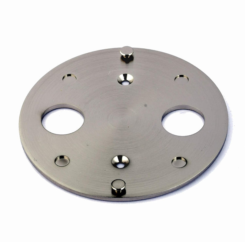 Barigo 1013MW Pentable Wetterstation Messing vernickelt B x H: 104 mm x 35 mm