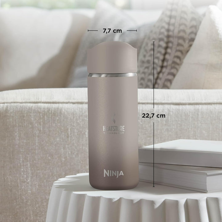 Ninja 400 ml Sip Perfect Trinkflasche für Heissgetränke, BPA-frei, spülmaschinenfest, Thermosflasche