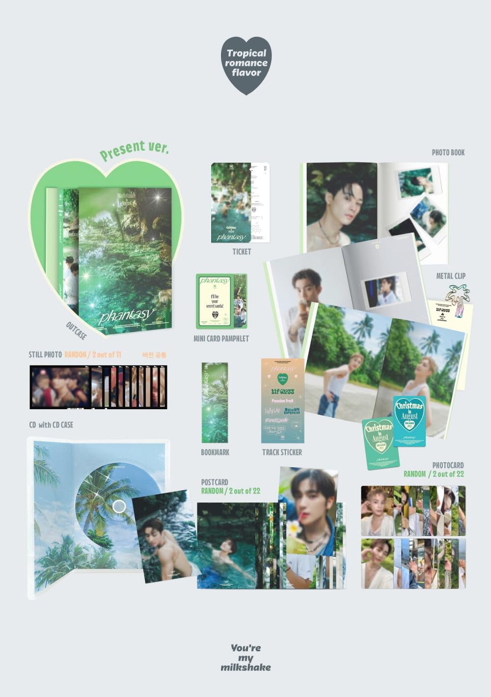 THE BOYZ - PHANTASY Part.1 Christmas In August (Vol.2) Album (Glitter ver.), Glitter ver.