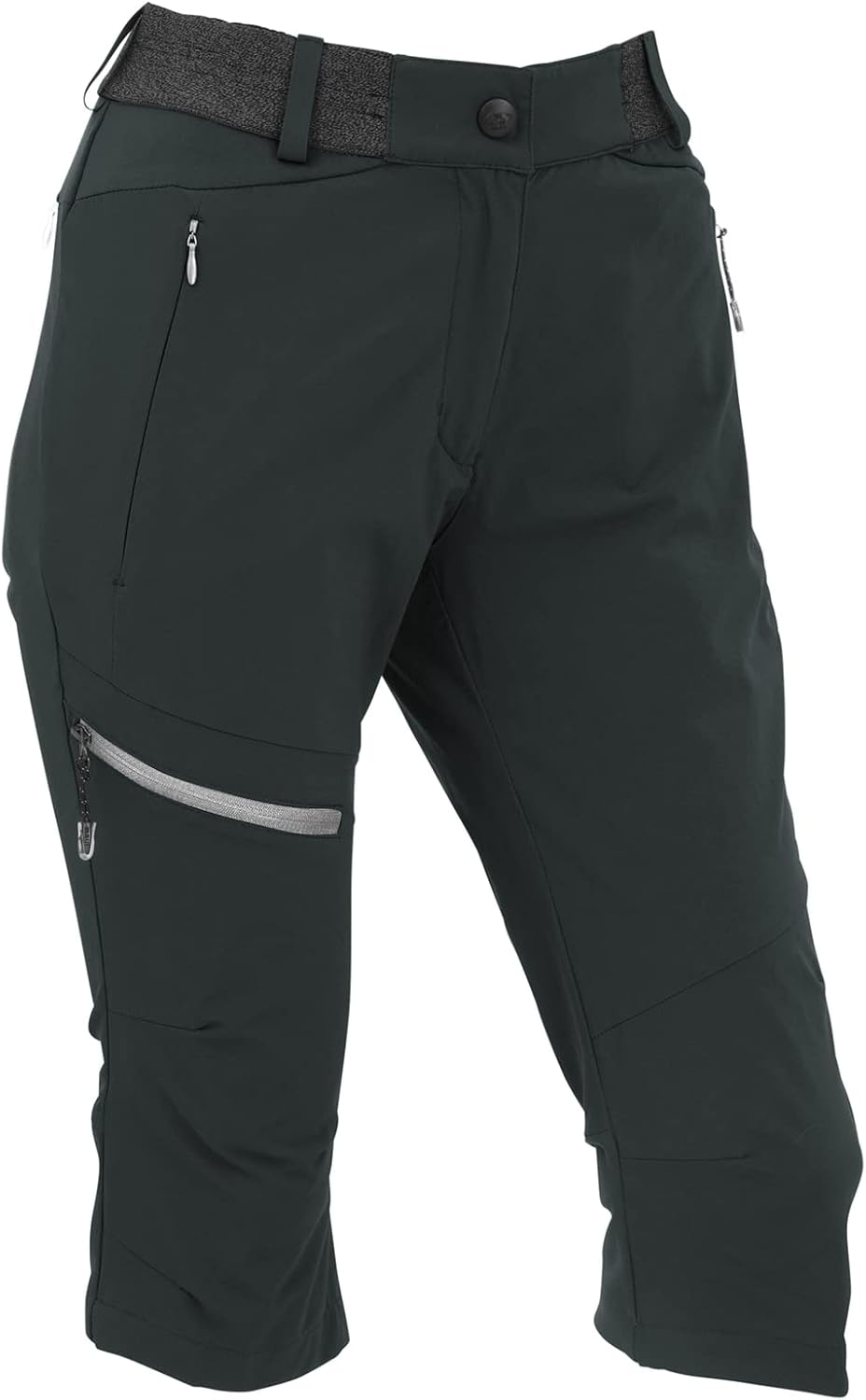 Maul Entlen Ultralight-Caprihose Damen Wanderhose schwarz 34 Schwarz, 34 Schwarz
