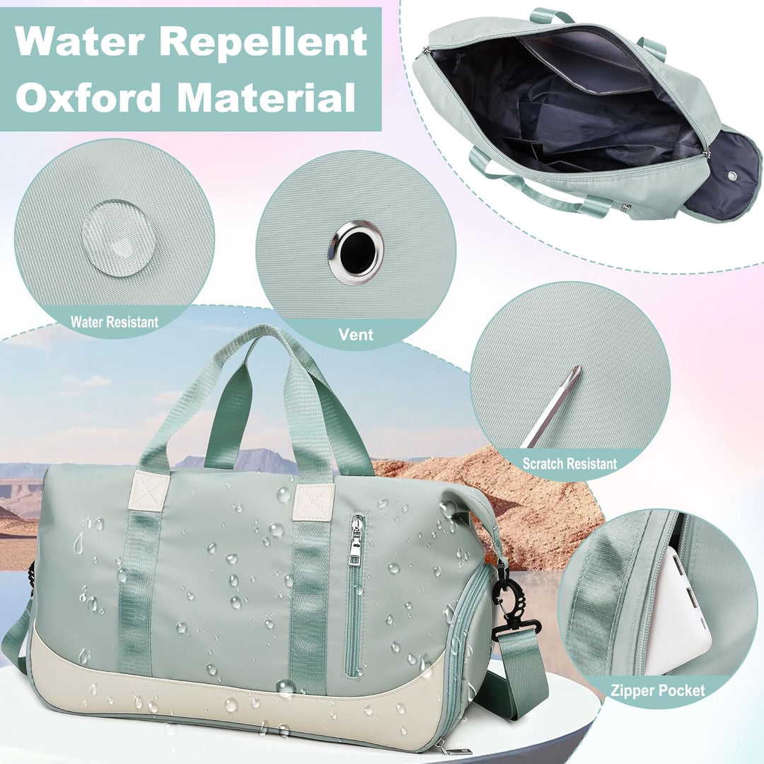 Tokeya Sporttasche 40L Reisetasche für Damen Herren mit Schuhfach Nassfach, Gross Fitnesstasche Falt