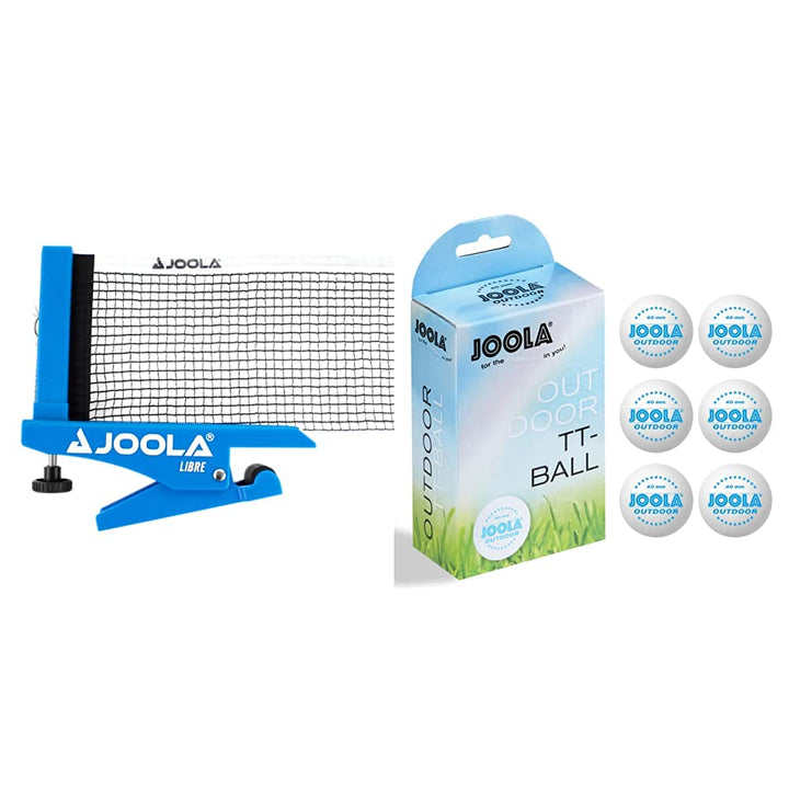 JOOLA Tischtennisnetz LIBRE- OUTDOOR Tischtennisnetz-Garnitur für Freizeitsport - Klemmtechnik - Höh