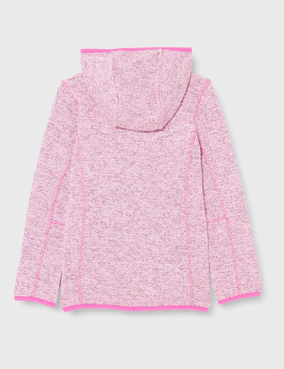 CMP Mädchen Kinder-knit-tech-jacke mit Fester Kapuze KID G JACKET FIX HOOD 164 Lila Fluo-Titan, 164