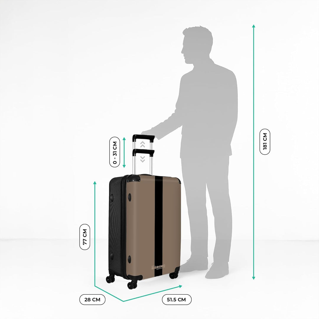 Koffer XL Gross 77x51.5x28 cm Reisekoffer mit Rollen Leicht Trolley grosser Hartschalenkoffer Rollko