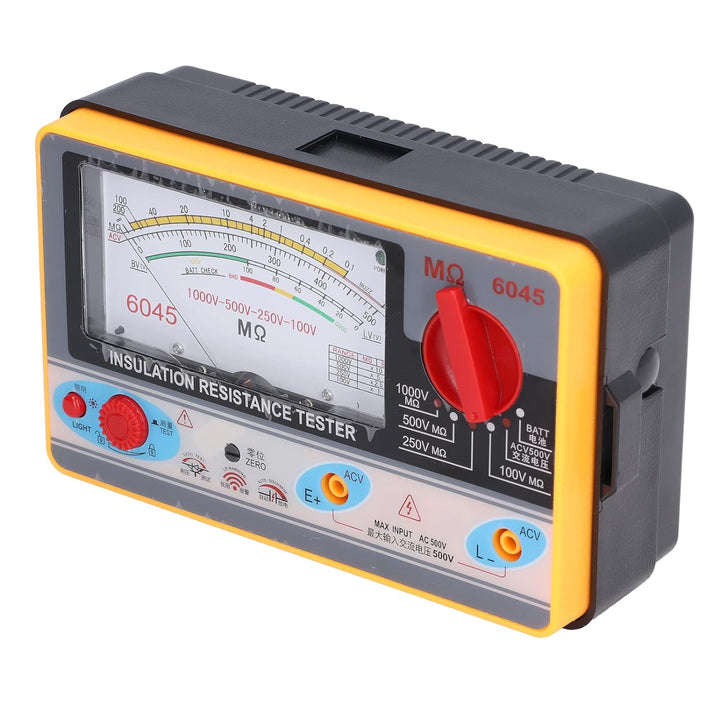 TY6045 Isolationswiderstandstester mit Klarem Zifferblatt-Display Selbstsichernde Halterung Elektrik