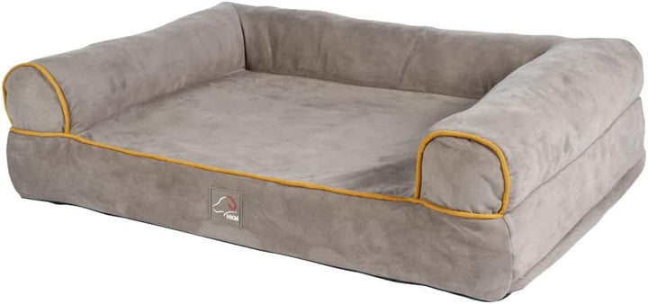 HKM ANAM Cara Hundebett Taupe/Goldgelb S, Taupe/Goldgelb S