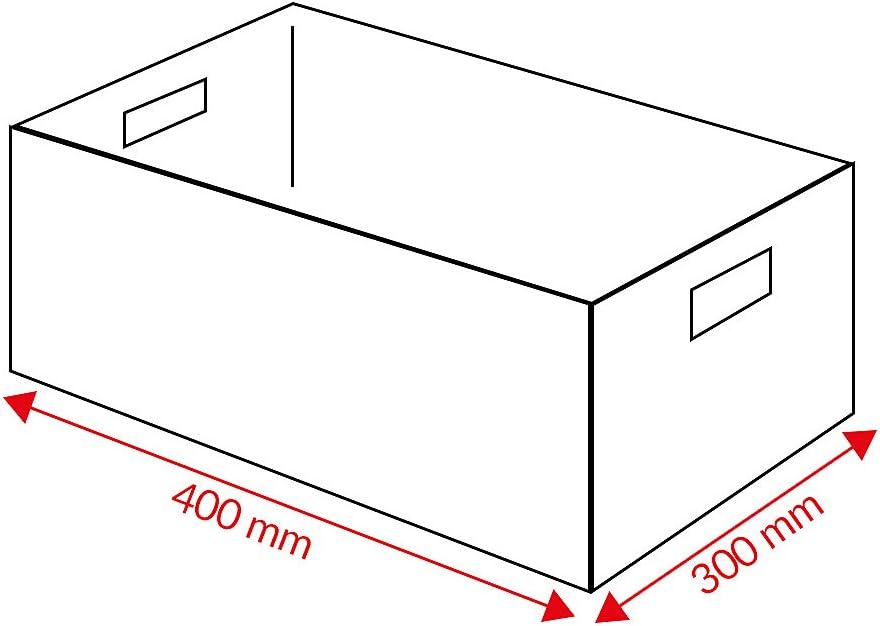 Euro-Format-Stapelbehälter, Wände und Boden geschlossen - LxBxH 400 x 300 x 210 mm - gelb, VE 5 Stk