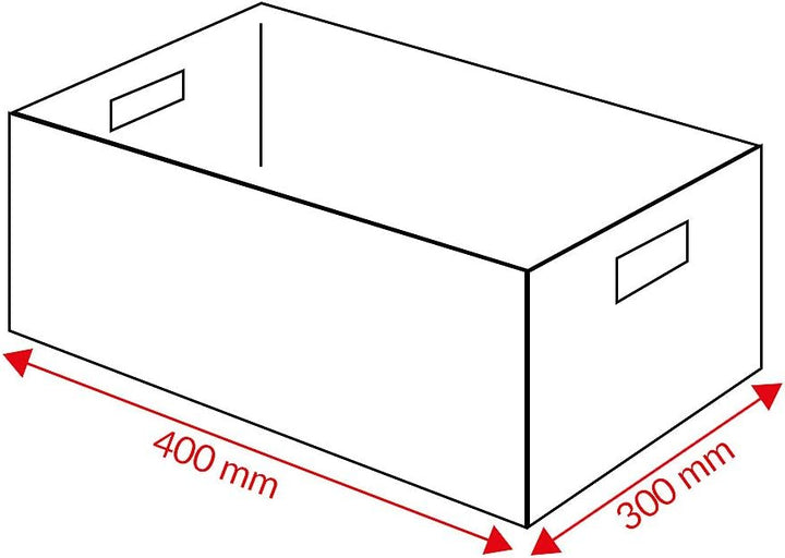 Euro-Format-Stapelbehälter, Wände und Boden geschlossen - LxBxH 400 x 300 x 210 mm - gelb, VE 5 Stk