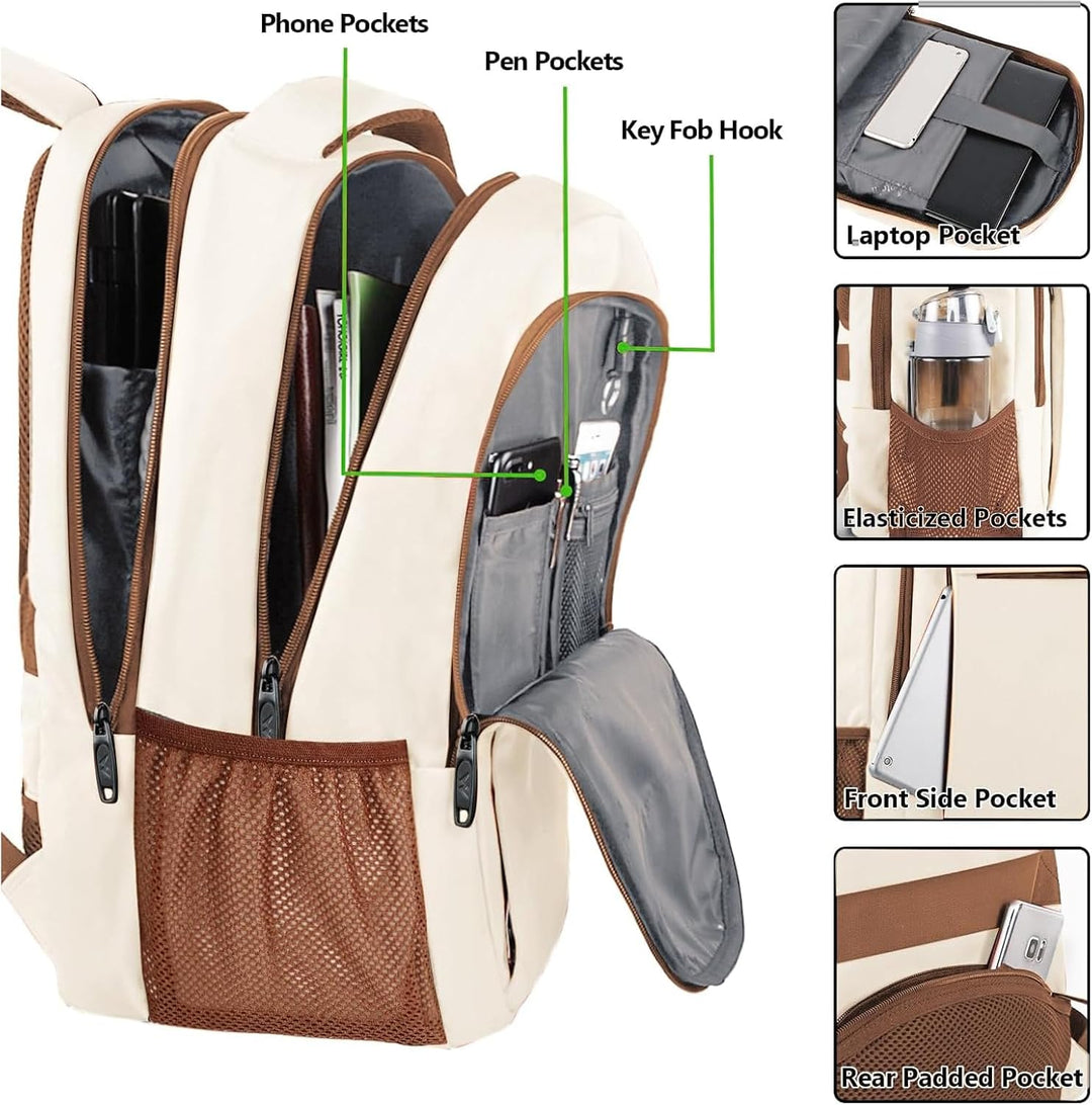 MATEIN Laptop Rucksack Damen, Grosser Schulrucksack Jungen 17,3 Zoll Backpack Notebook Laptoptasche