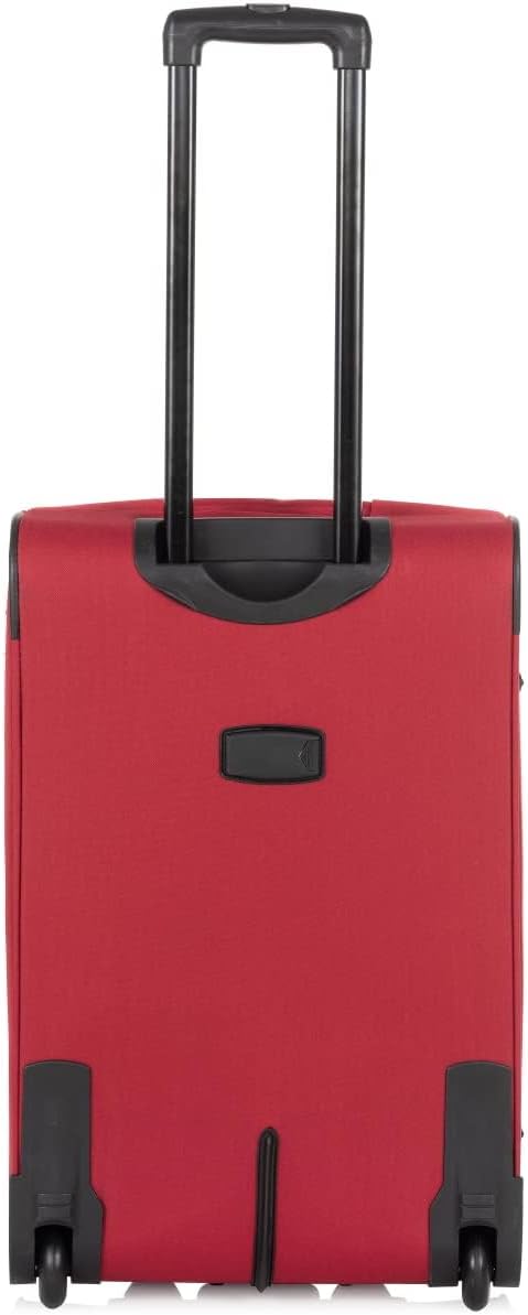 OCHNIK Mittlerer Rollkoffer | Soft Case | Material: Nylon | Farbe: Rot | Grösse: M | Masse: 64x41,50