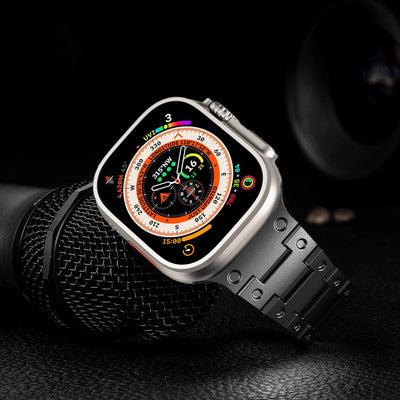 NewWays Metallband Kompatibel mit Apple Watch Armband 38mm 40mm 41mm,Edelstahl Gliederband Ersatzarm