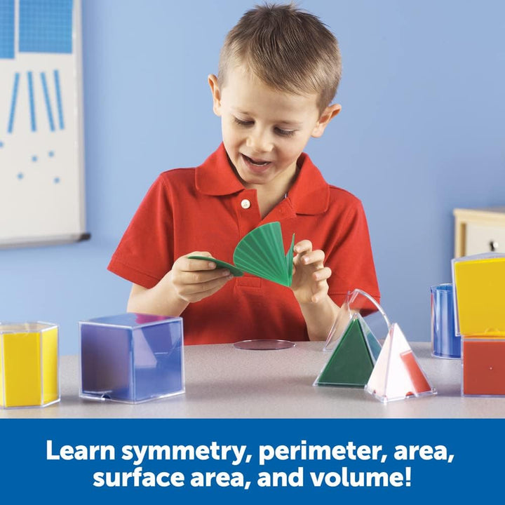 Learning Resources Original Faltbare geometrische Formen (16 Stück), geometrische körper montessori