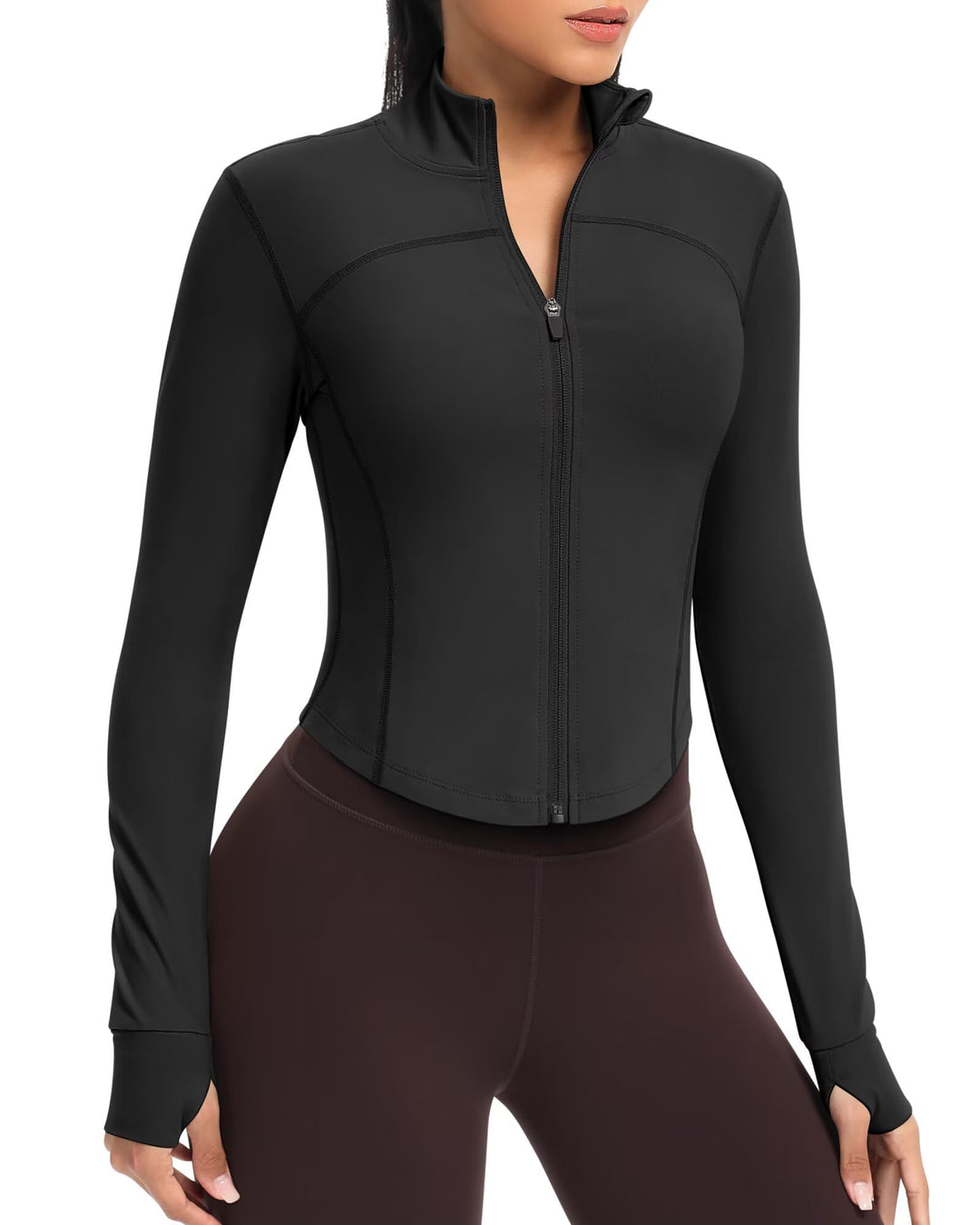 Queenie Ke Damen Qkeu80927jacket Laufjacke 40-42 Schwarz, 40-42 Schwarz
