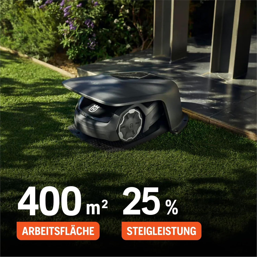 Husqvarna Mähroboter Automower Aspire R4 für 400 m² Fläche I Akku Rasenmäher Roboter, Steuerung per