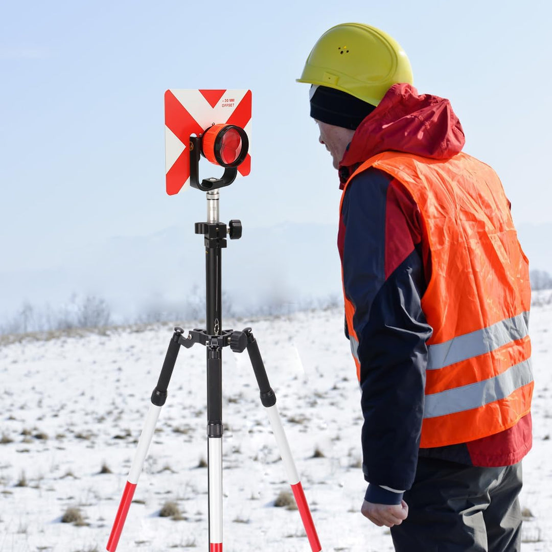 Stativ Zweibein Vermessung Daumen Release, Aluminium Stativ Zweibein für Prisma Pole Vermessung oder