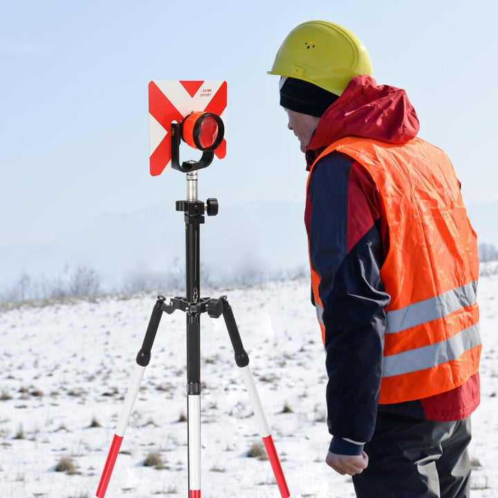 Stativ Zweibein Vermessung Daumen Release, Aluminium Stativ Zweibein für Prisma Pole Vermessung oder
