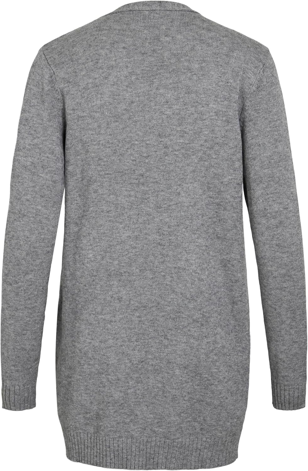 Vila Damen Viril Open L/S Knit Cardigan-Noos Strickjacke XS Medium Grey Melange, XS Medium Grey Mela