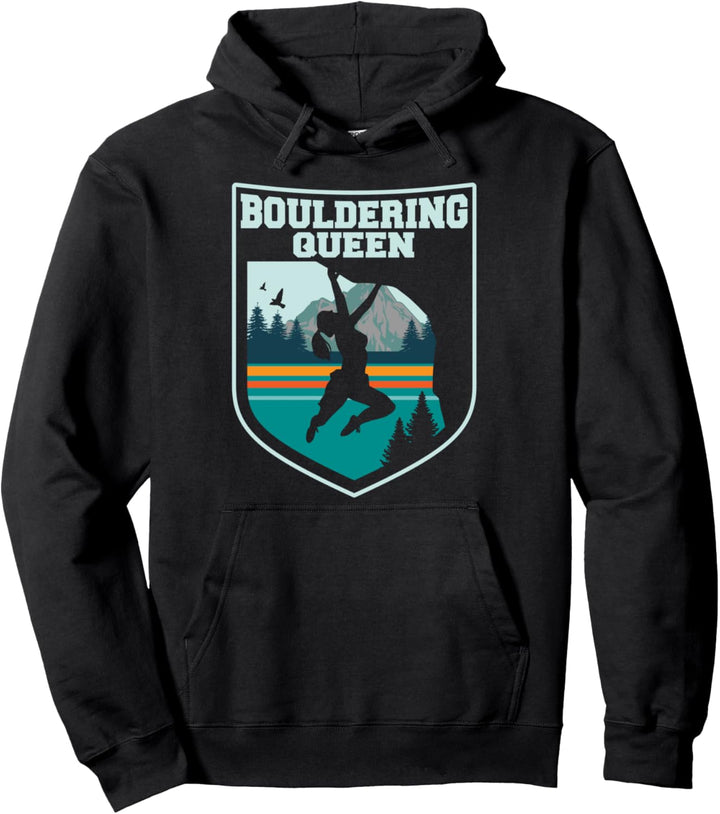 Boulderer Klettern Bouldering Queen - Boulderhalle Bouldern Pullover Hoodie